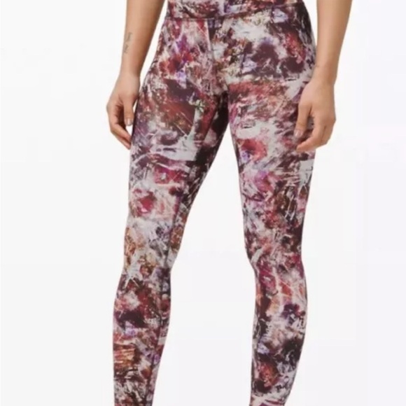 LULULEMON Women's Wunder Under Train High-Rise Leggings Urbantricity Multi Color - Picture 2 of 9